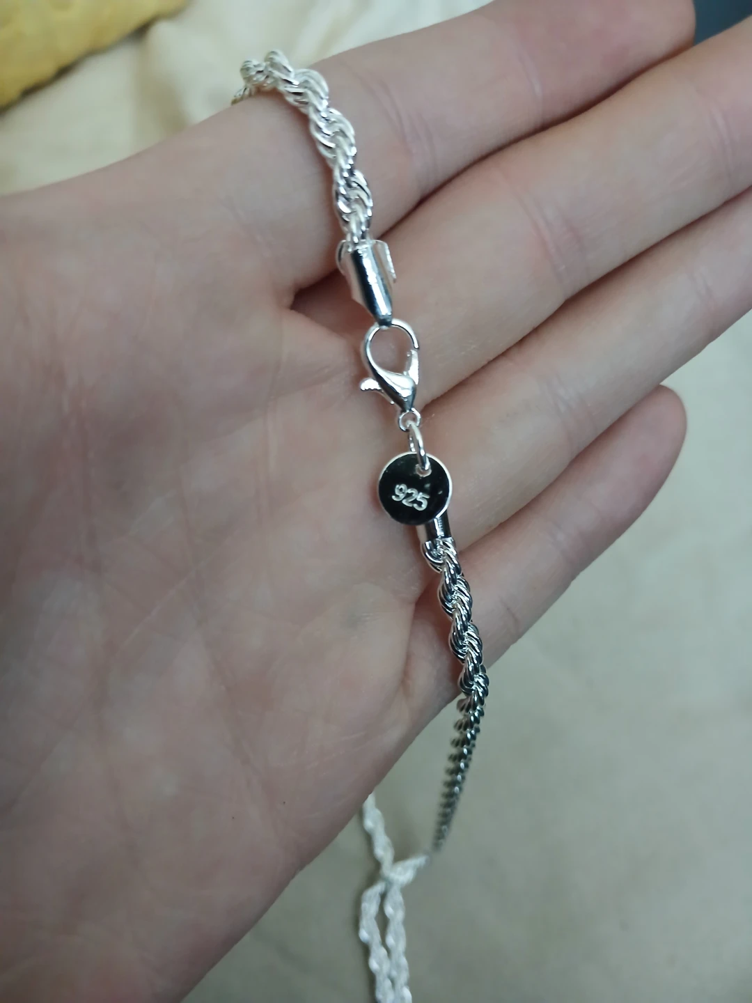 925 Silver Rope Chain Necklace - photo 4