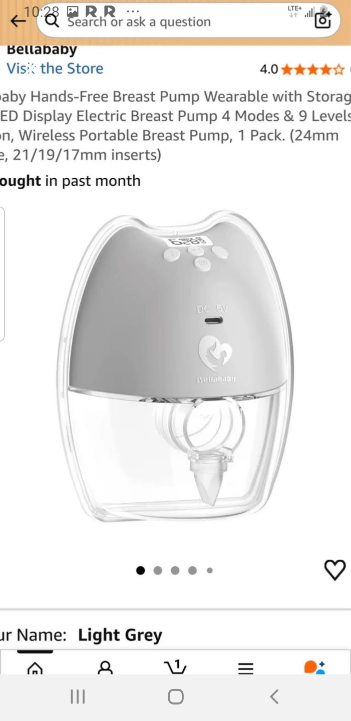 Bellababy Electric Breast Pump BLA803B Light Grey