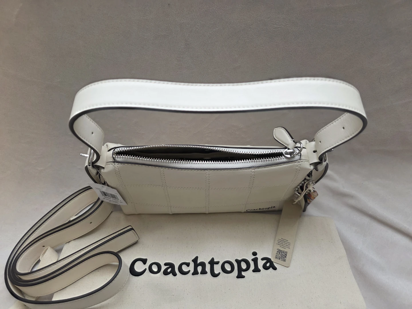 Coachtopia Alter/Ego Small Slouchy Bag - Chalk Colour - photo 4