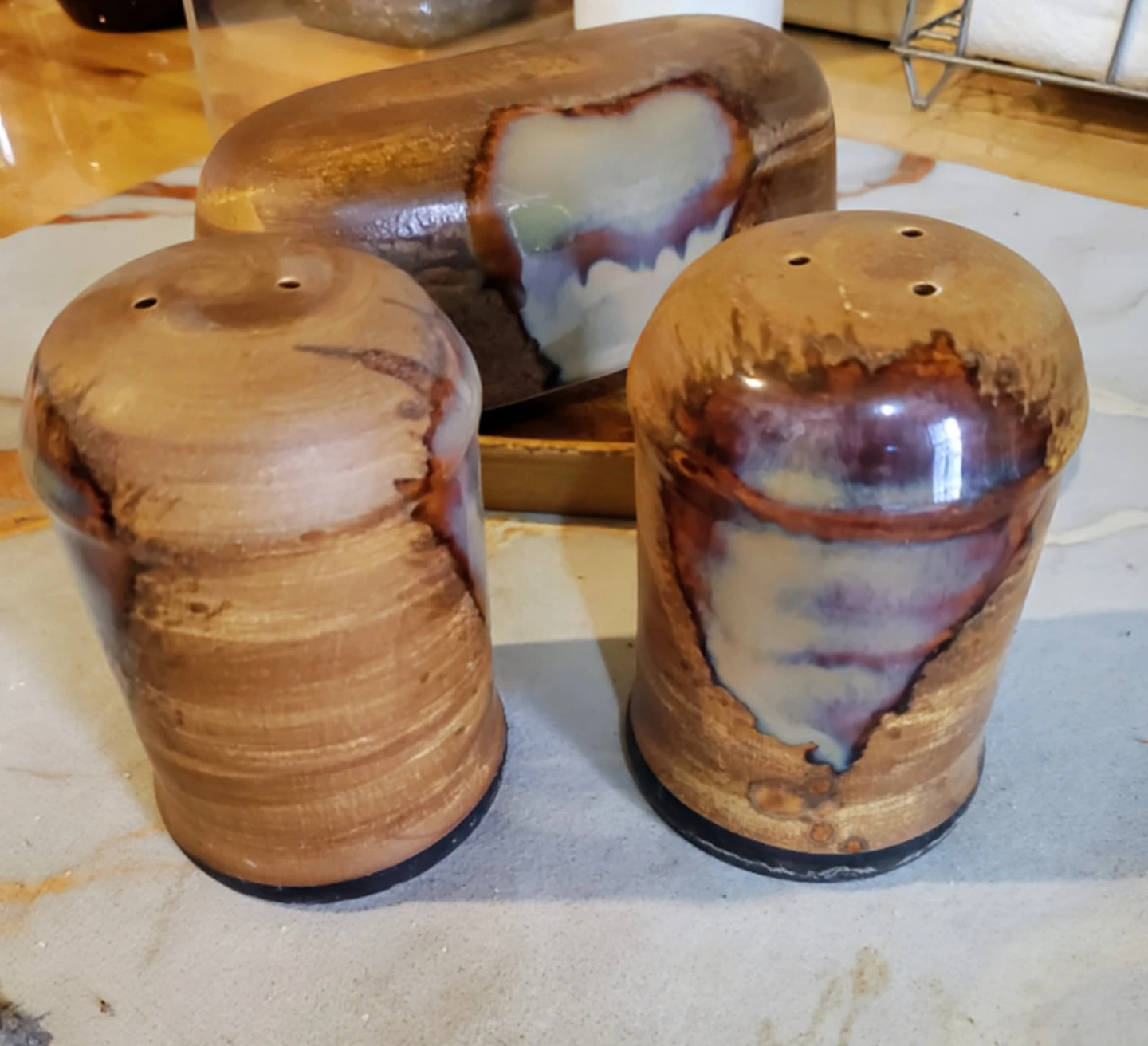 Sango Splash Salt and Pepper Shakers with Butter Dish - photo 4