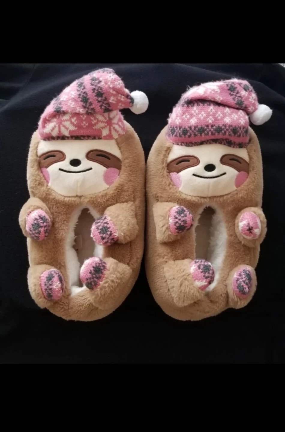 LA EXPRESS Sloth Plush Slippers SM/PM
