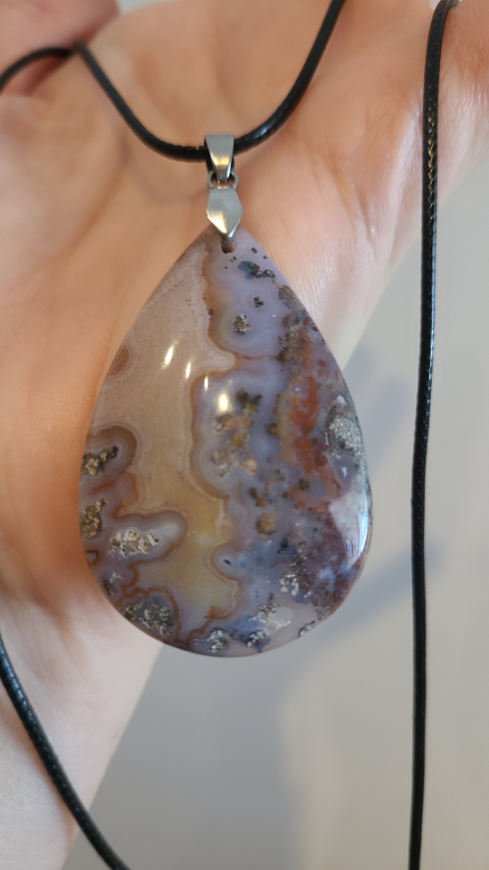 New Teardrop Stone Pendant Necklace🏆 - photo 2
