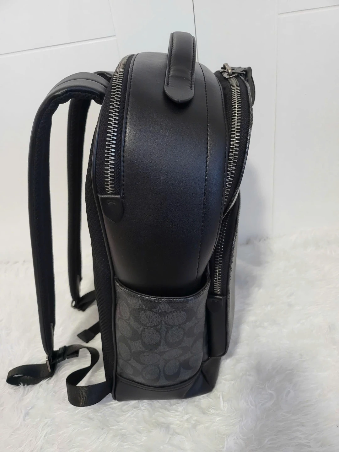 Coach Black Signature Backpack - photo 3