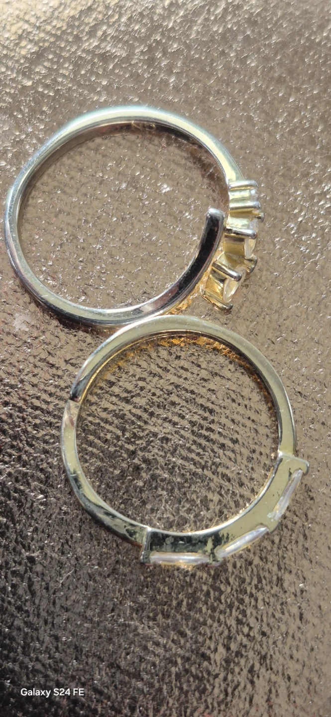 2 stainless steel  rings , - photo 4