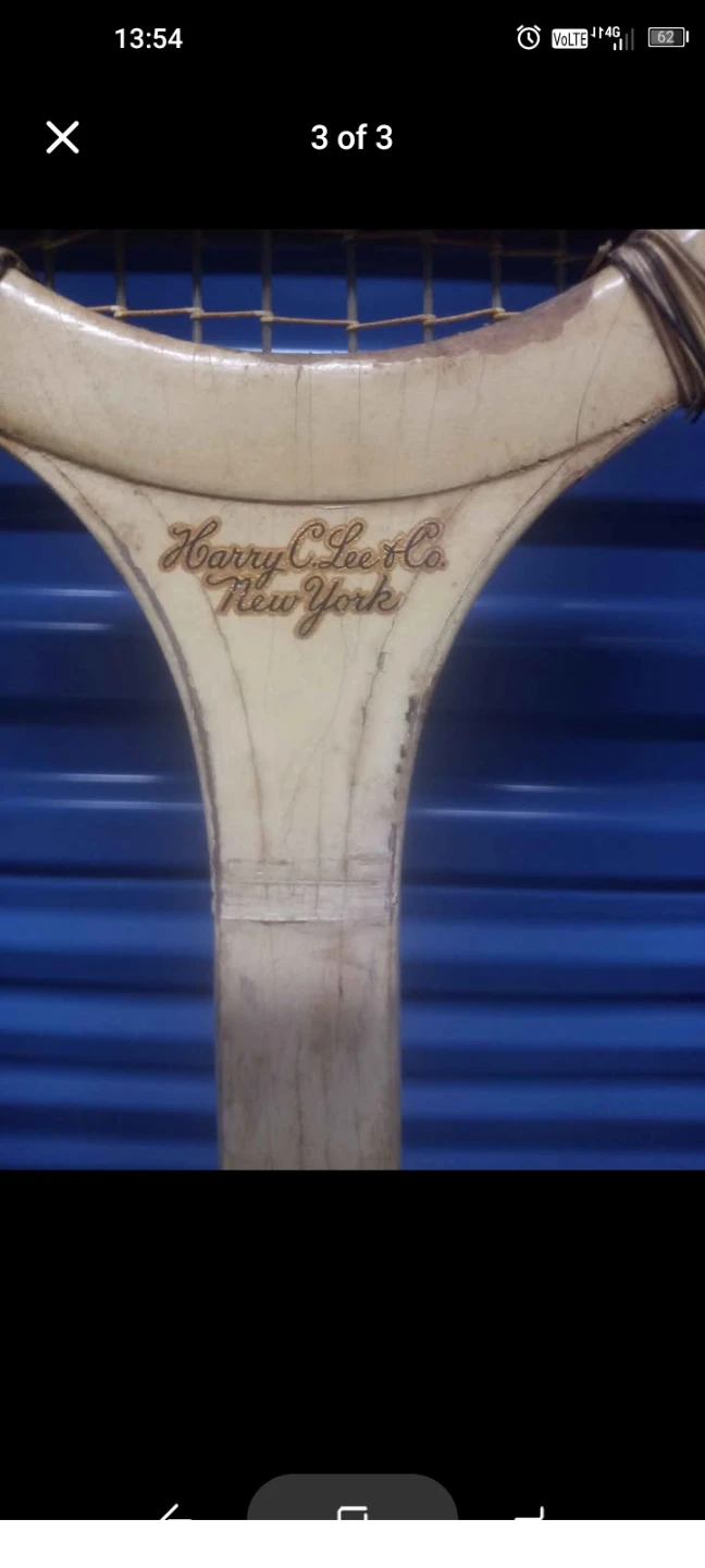 Vintage Harry C. Lee Co. Tournament Special Tennis Racquet 🥕 - photo 5