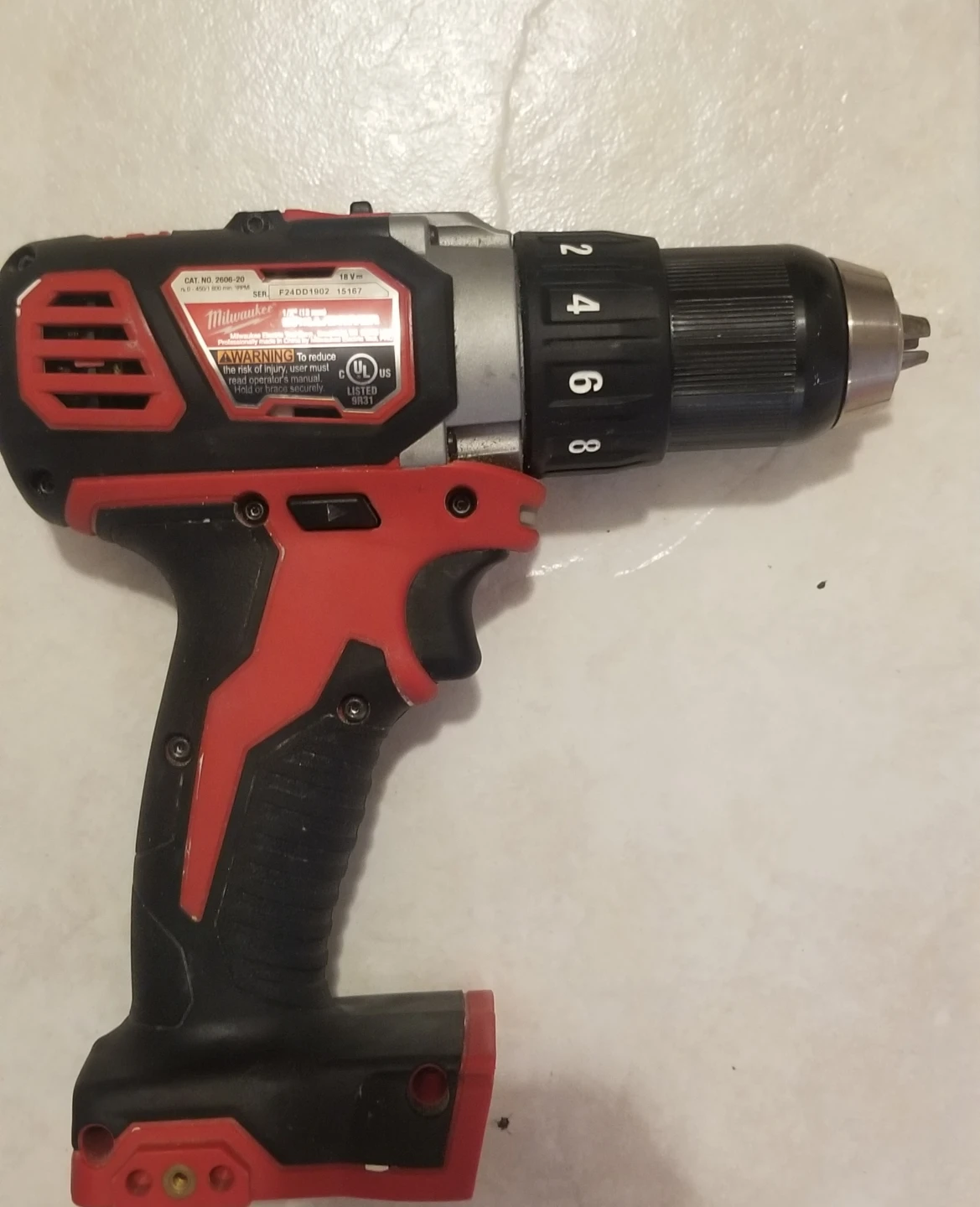 Milwaukee 18V Cordless Drill/Driver 1/2" (13 mm)
