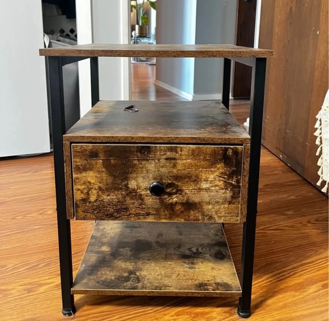 Side Table - Rustic wood - photo 2