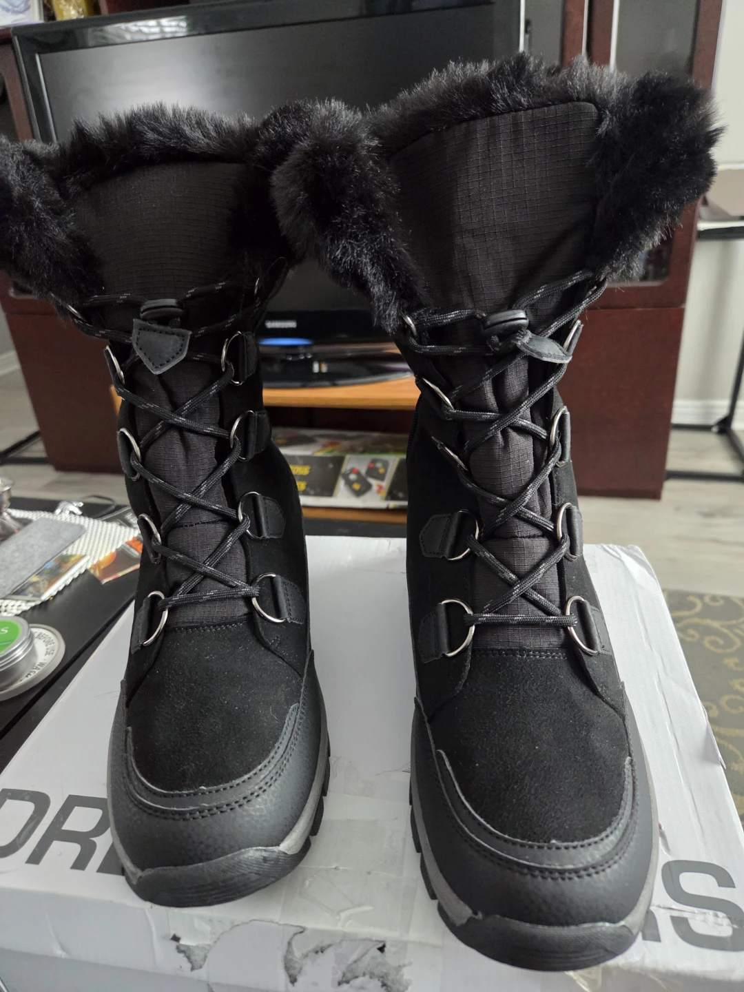 Dream Pairs Black Faux Fur Lined Winter Boots - photo 5