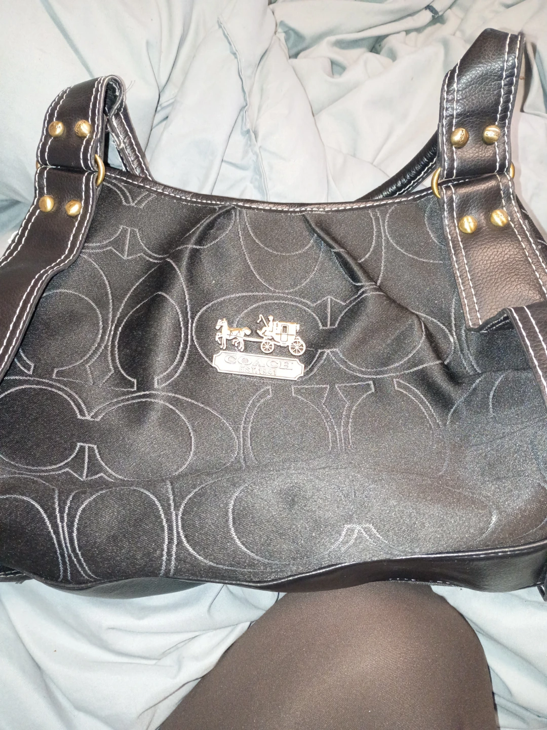 Coach Monogram Hobo Handbag