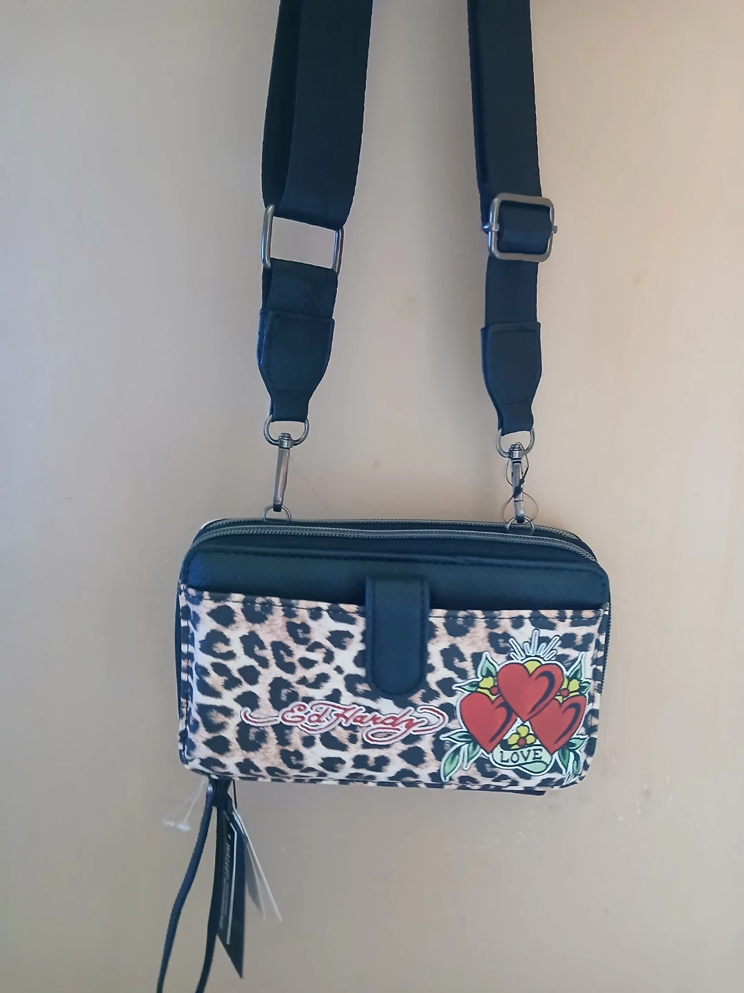 Cheetah print wallet bag