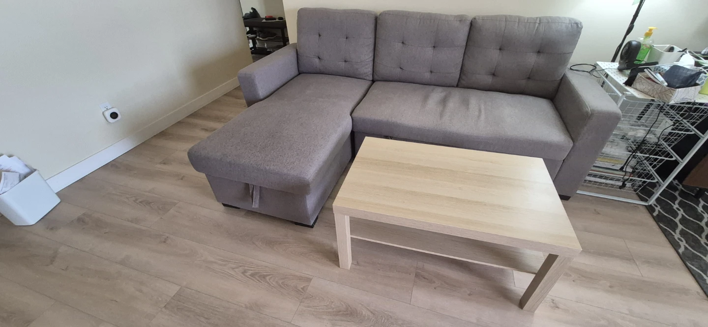 Grey Sectional Sofa with Chaise