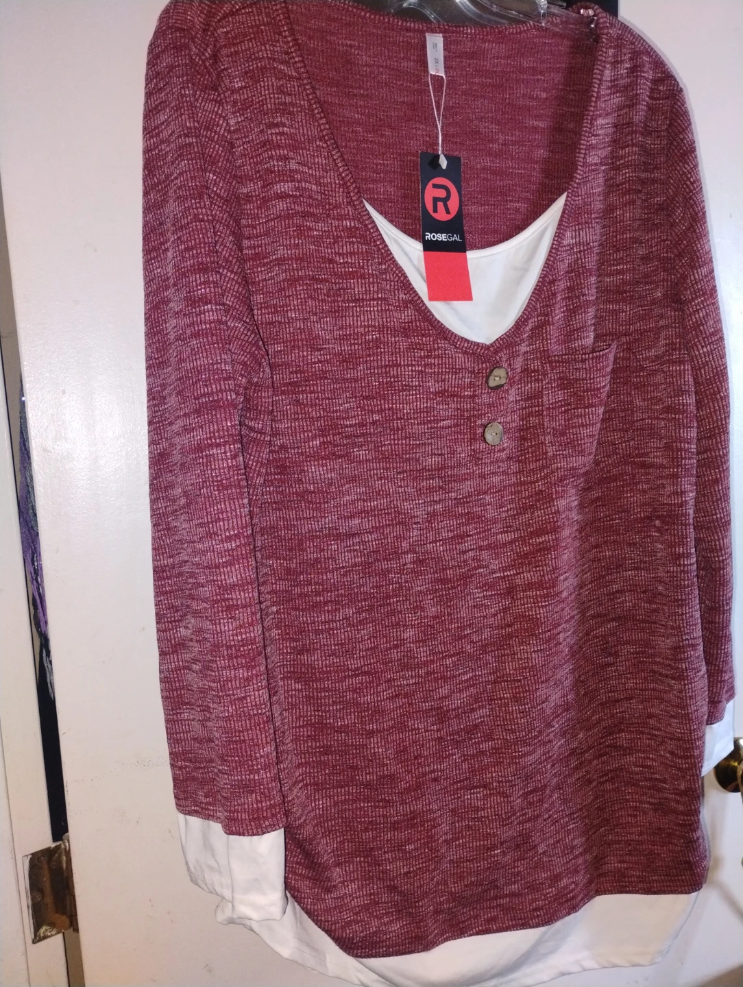 Rosegal Women's Henley Top - Brand New
