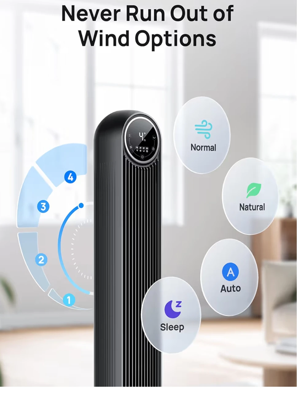 Dreo Tower Fan with Remote - photo 2