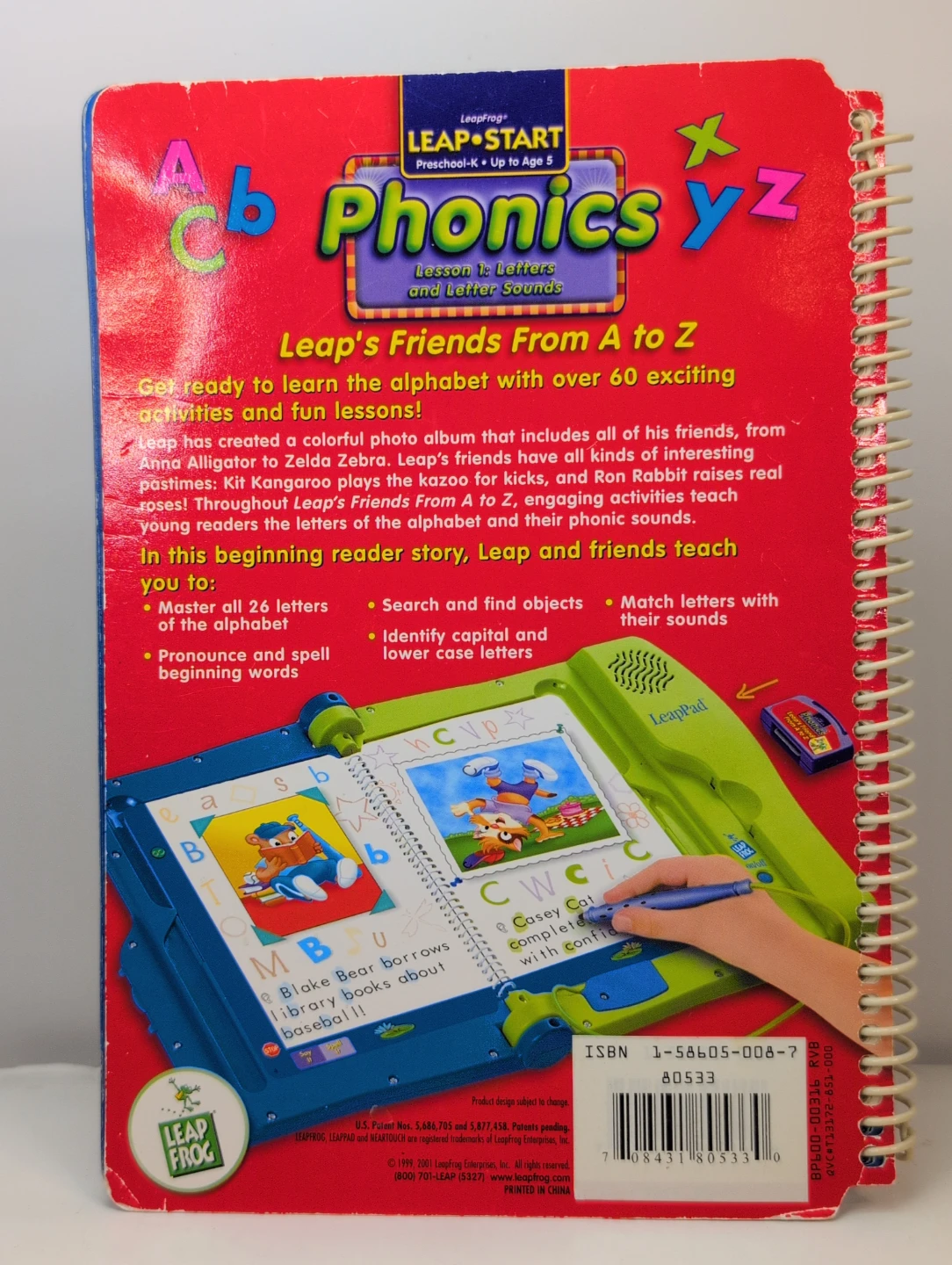 LeapFrog Phonics Lesson 1: Letter Sounds Book and Cartridge - photo 3