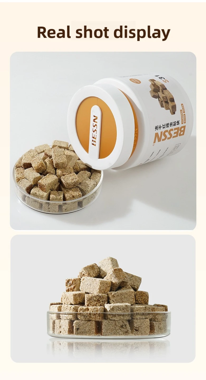BESSN Freeze-Dried Tubiflex worm Cubes 500ml - photo 3