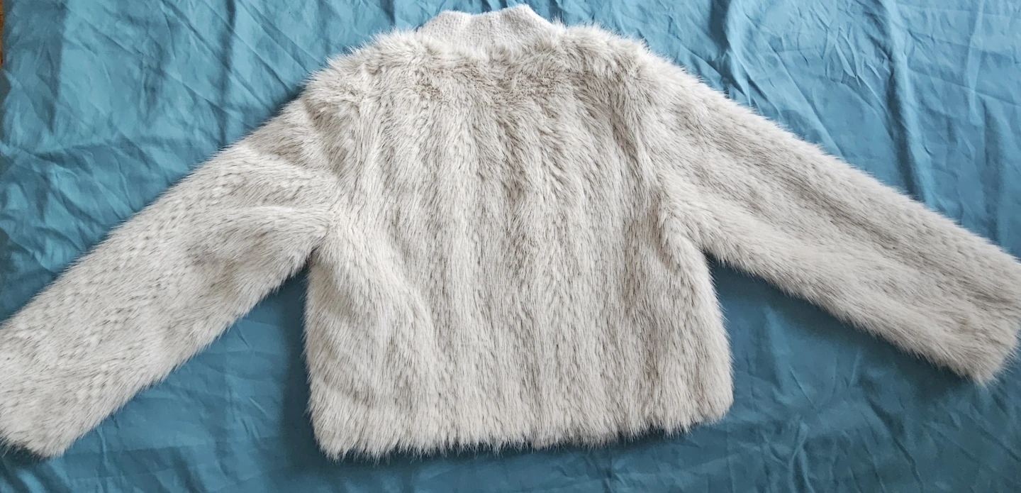 Rino & Pelle Faux Fur Jacket - Cream - Size S - photo 4