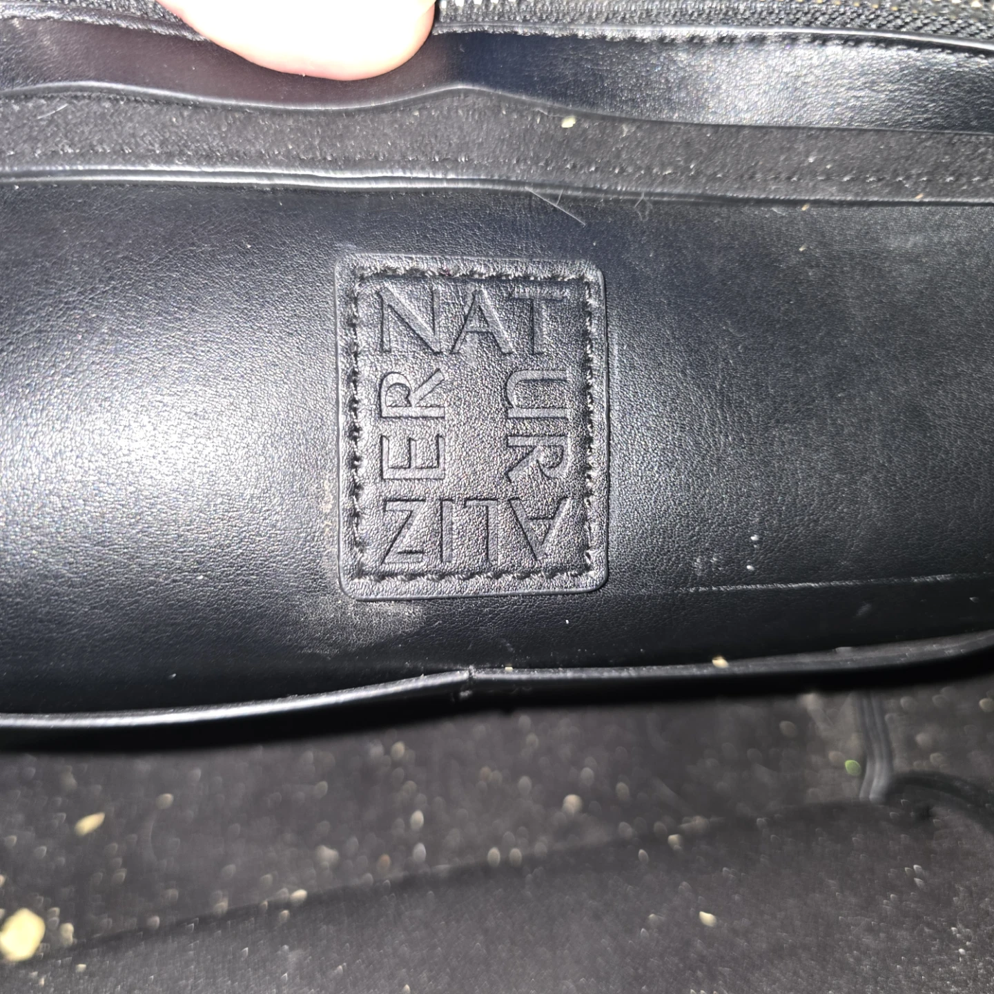 Used Naturalizer Black Faux Leather Tote Bag - photo 4
