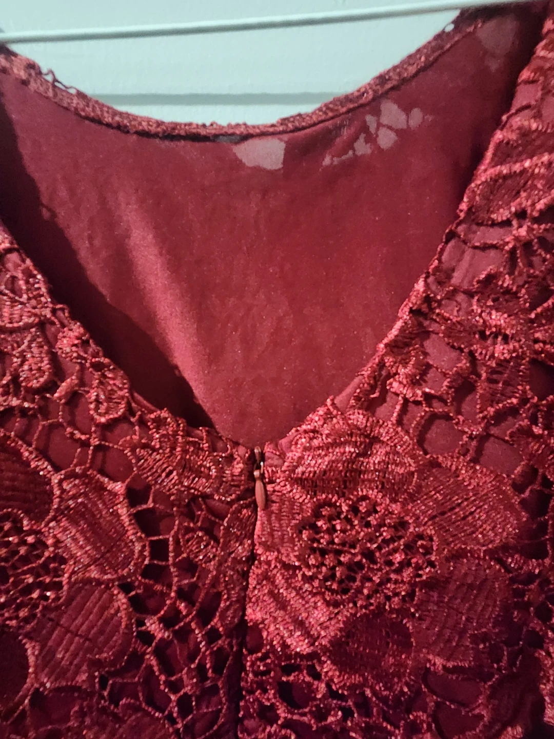 Red Lace and Tulle Dress - photo 4