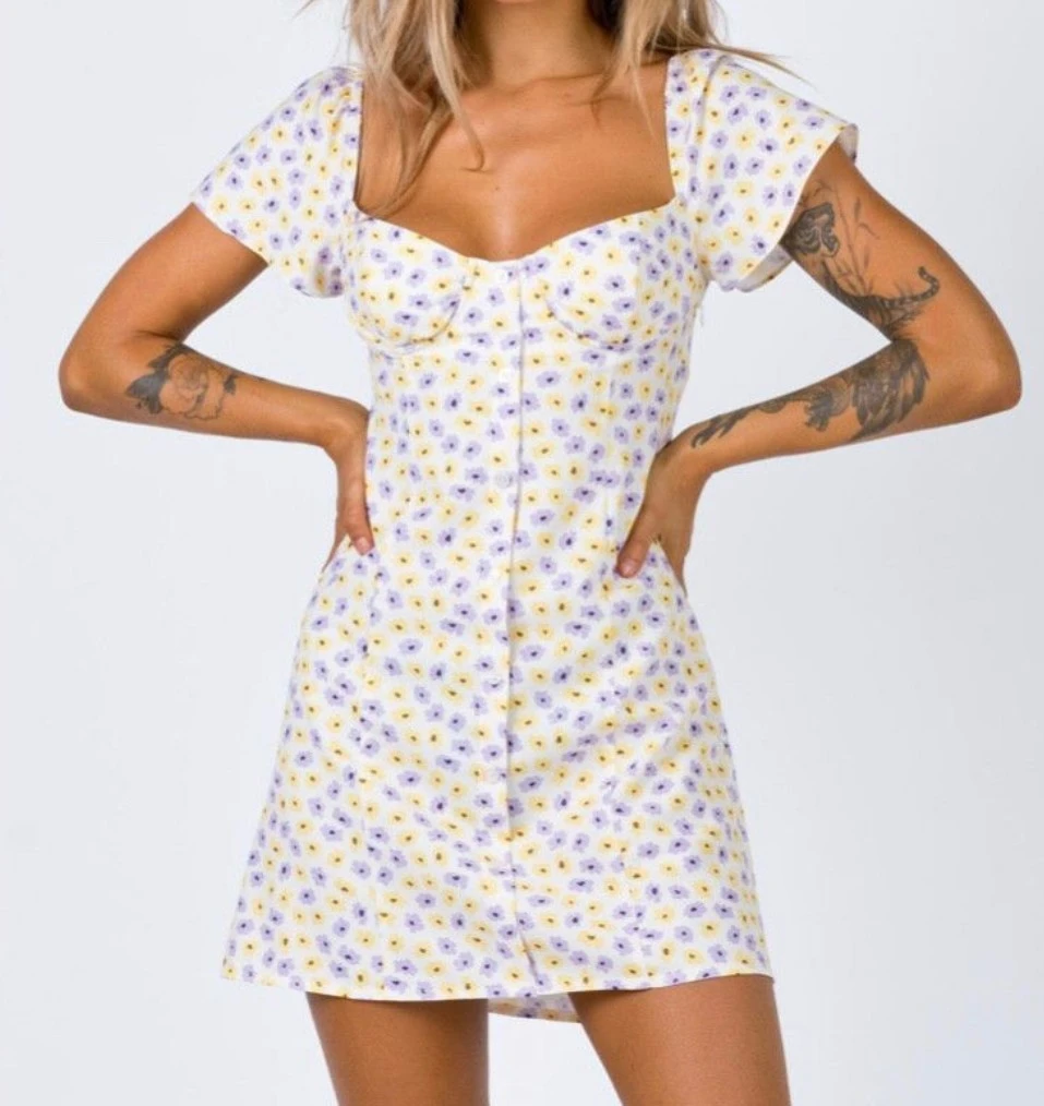 Princess Polly Floral Button-Up Mini Dress - photo 2