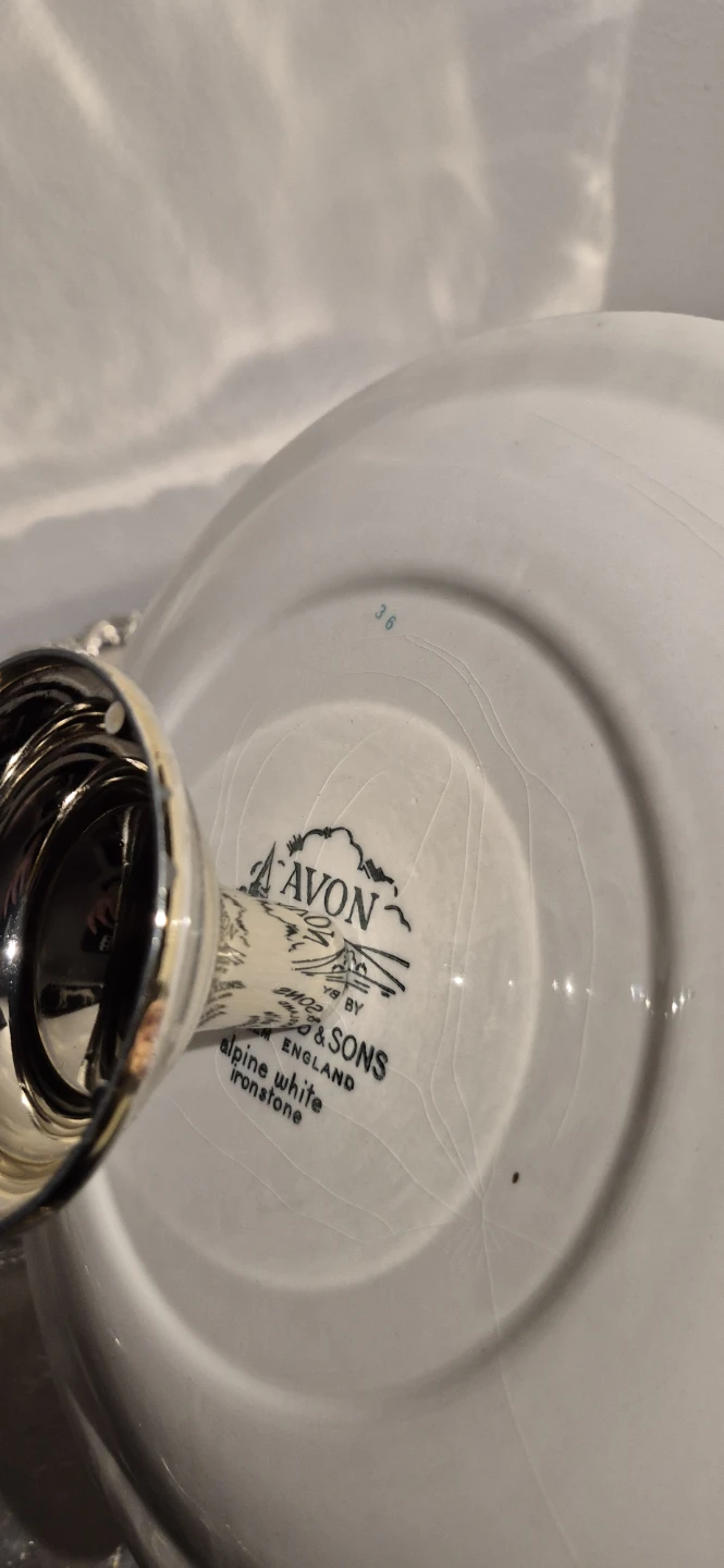 AVON & SONS Alpine White Ironstone Cake Stand - photo 3