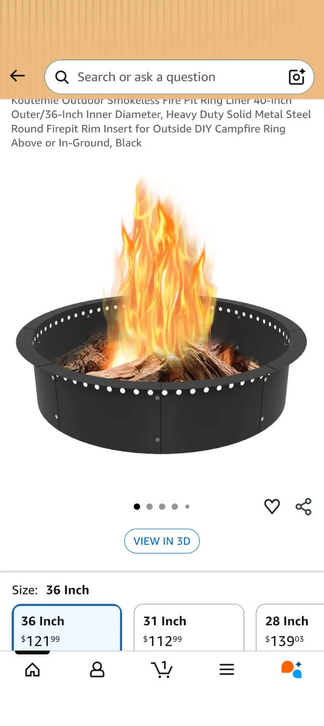 Smokeless firepit ring