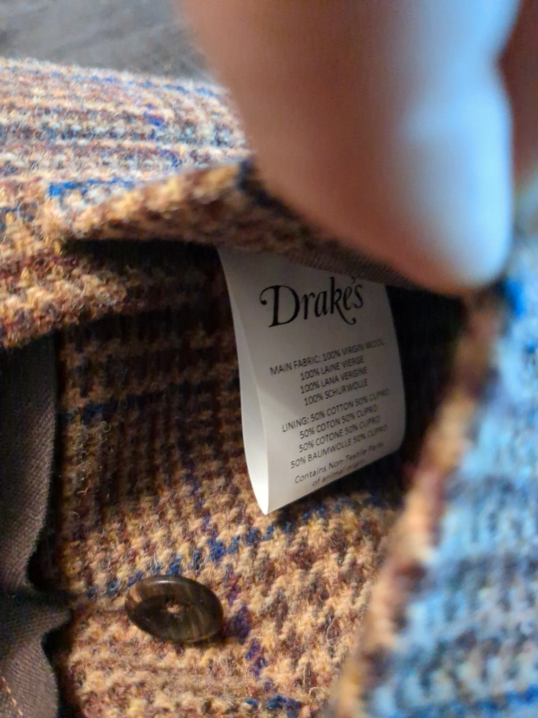 Drake's Plaid Wool Blazer - Made in Italy - photo 5
