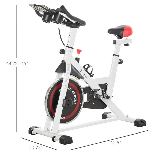 Soozier White Exercise Bike