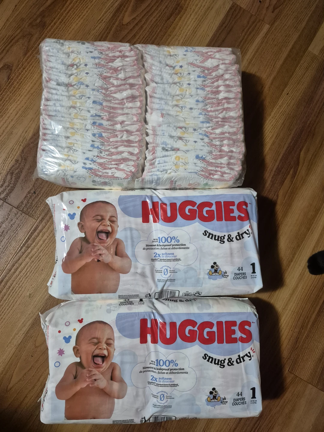 Huggies size one