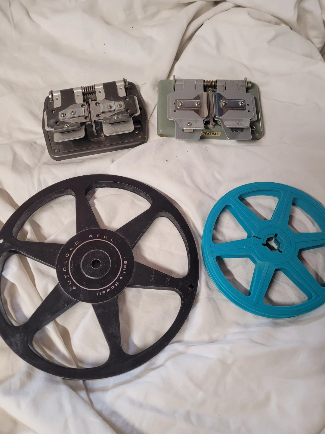 Bell & Howell Film splicers and reels