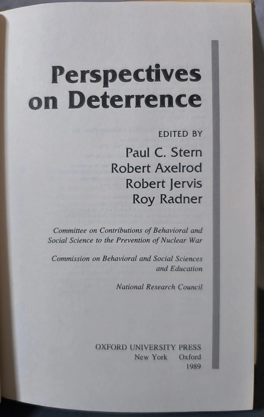 Perspectives on Deterrence Book - photo 3
