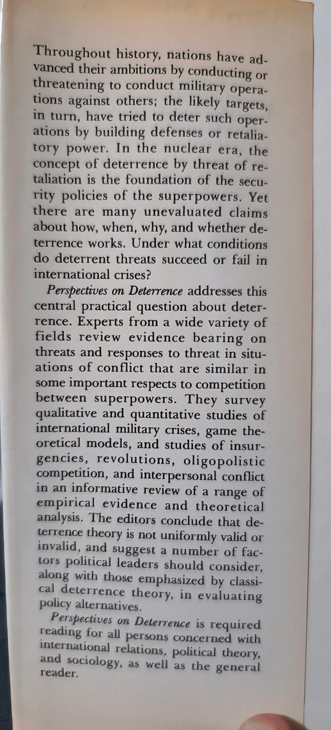 Perspectives on Deterrence Book - photo 5