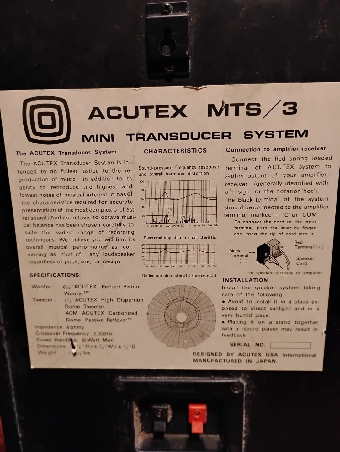 Acutex MTS/3 Mini Transducer System Speakers - photo 3