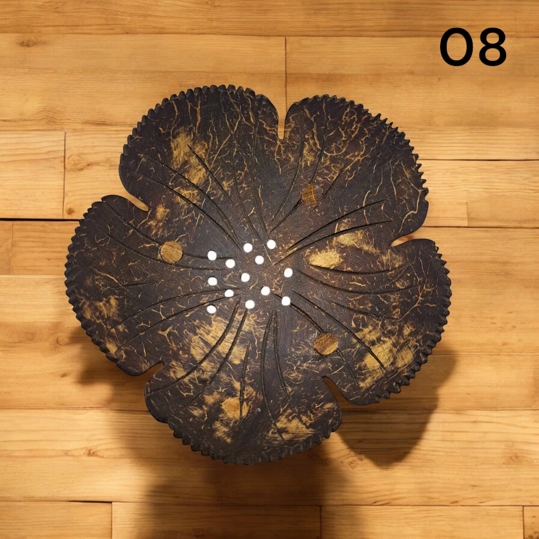 Handmade Coconut Shell Soap Dish 08🏆