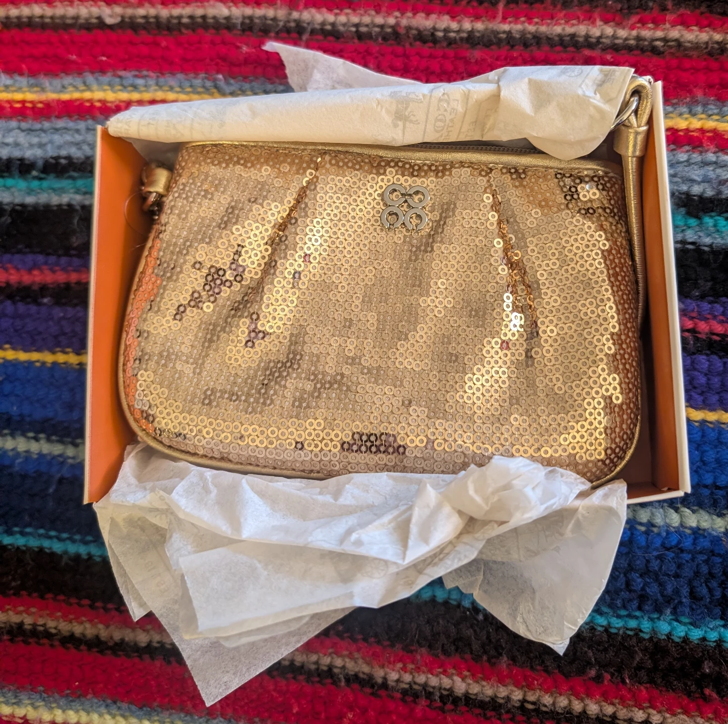 Coach Gold Sequin Wristlet Clutch - photo 3