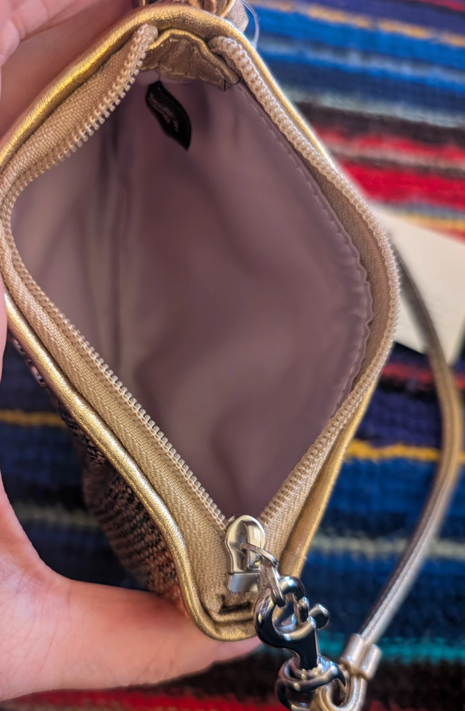 Coach Gold Sequin Wristlet Clutch - photo 4