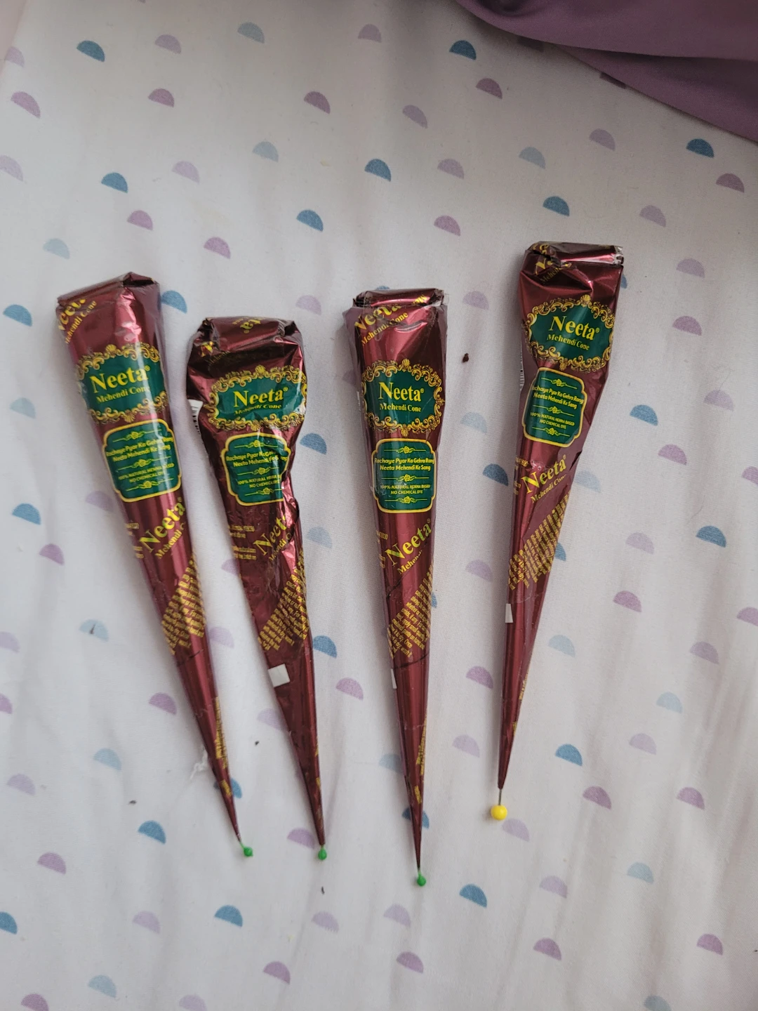 Mehndi Henna Cones - 4 Pieces - photo 3