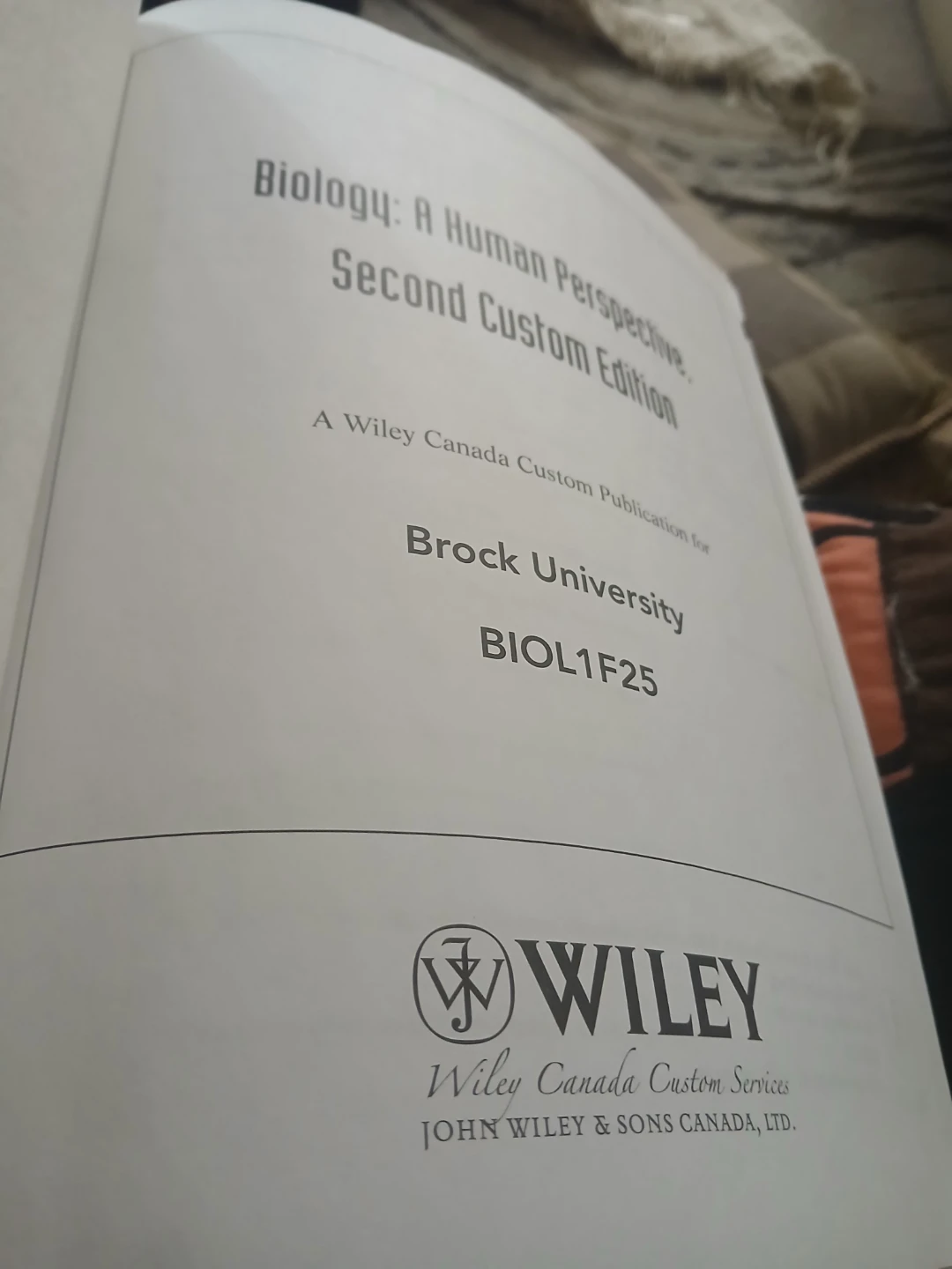 🥕 Biology: A Human Perspective, Second Custom Edition Textbook - photo 2