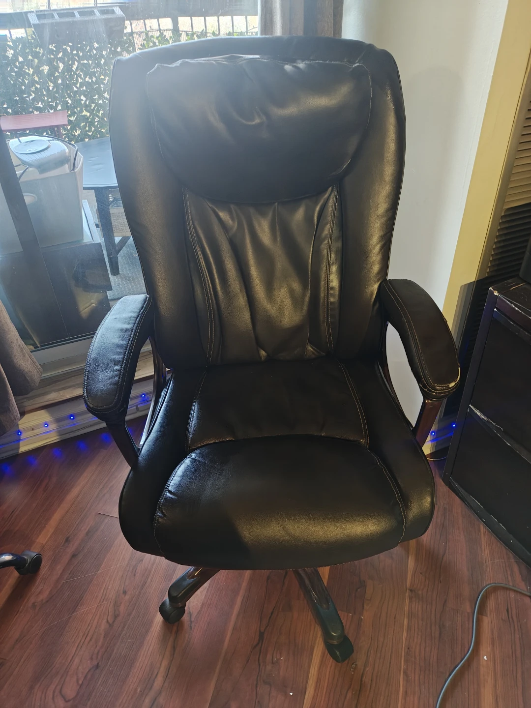 Black Leather Executive Office Chair