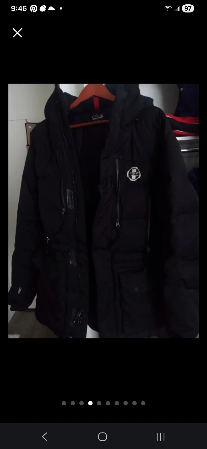 Ralph Lauren Black Down Parka Jacket - photo 3