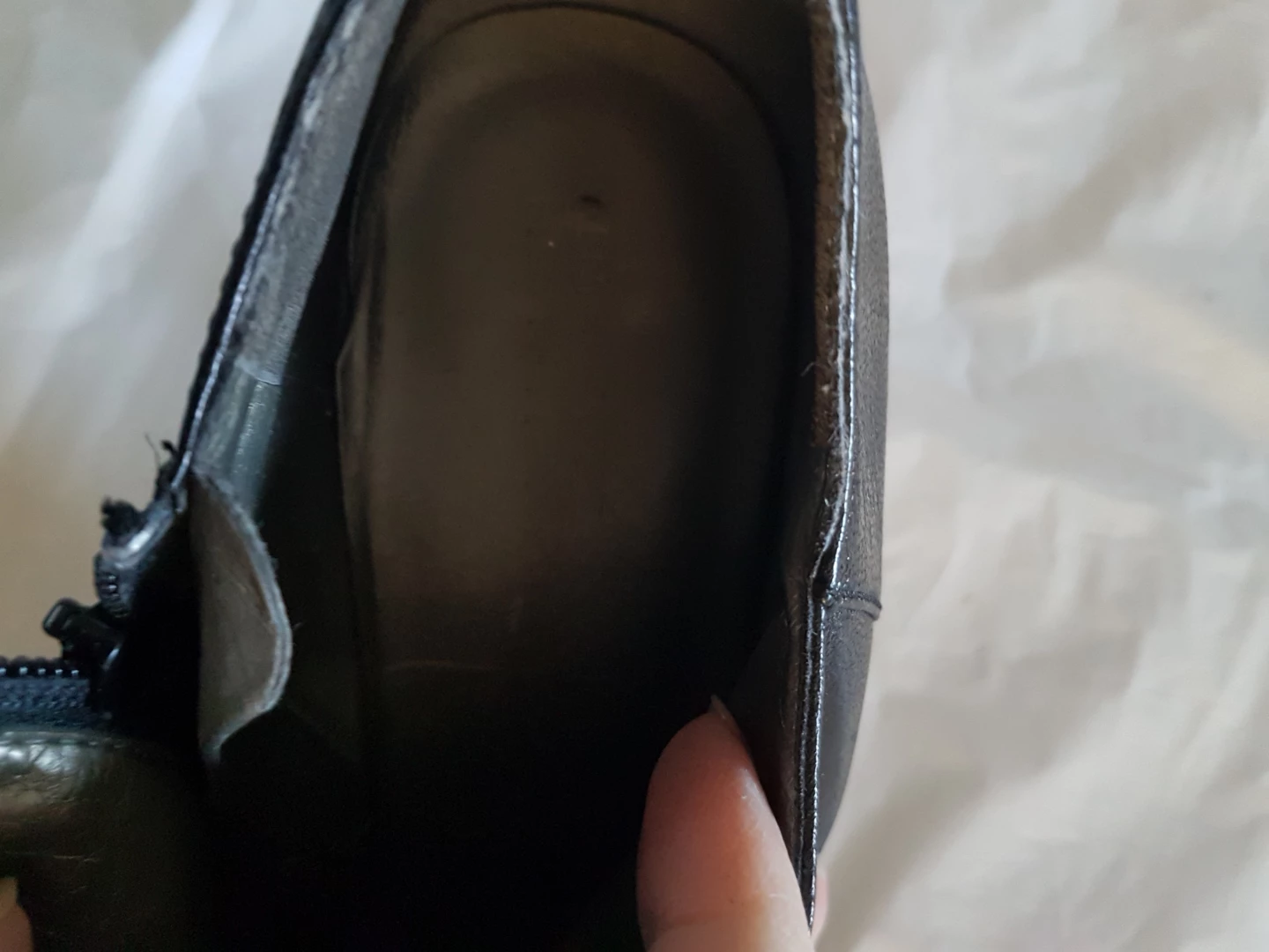 Size 10 Black Leather Ankle Boots - photo 3