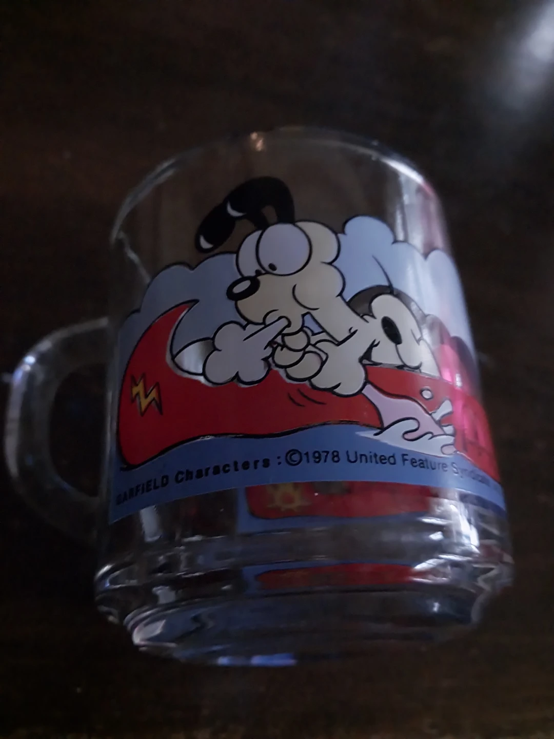 McDonald's Garfield Glass Mug 1978 🏆 - photo 2