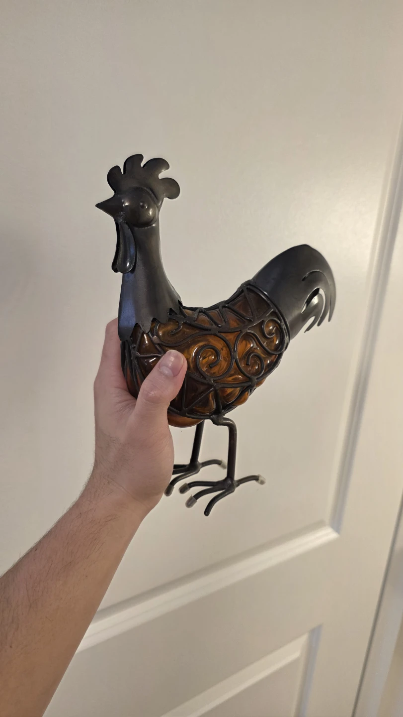 Rooster Decorative Wine Bottle Holder - photo 2