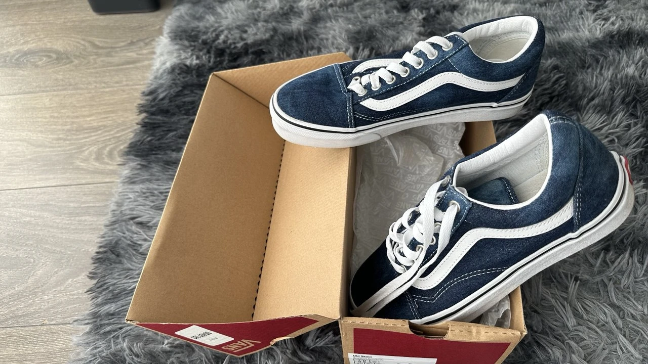 Vans Old Skool sneakers in Acid Denim Wash  - 8.5 W/7 M - photo 2