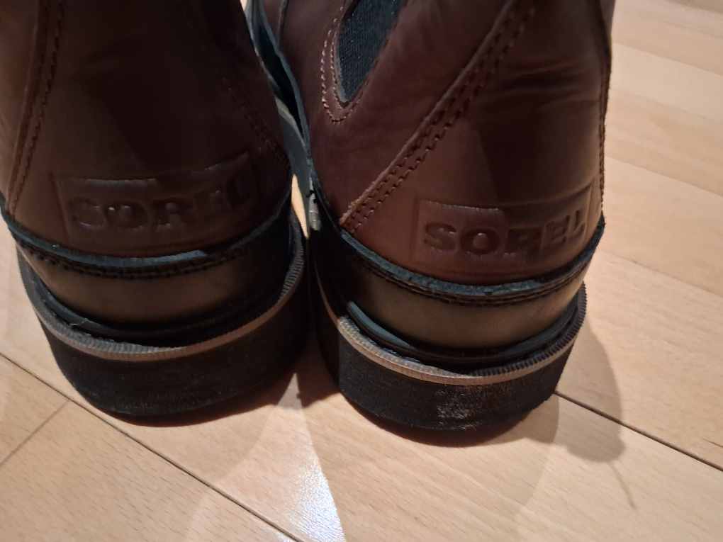 Sorel Brown Leather Chelsea Boots