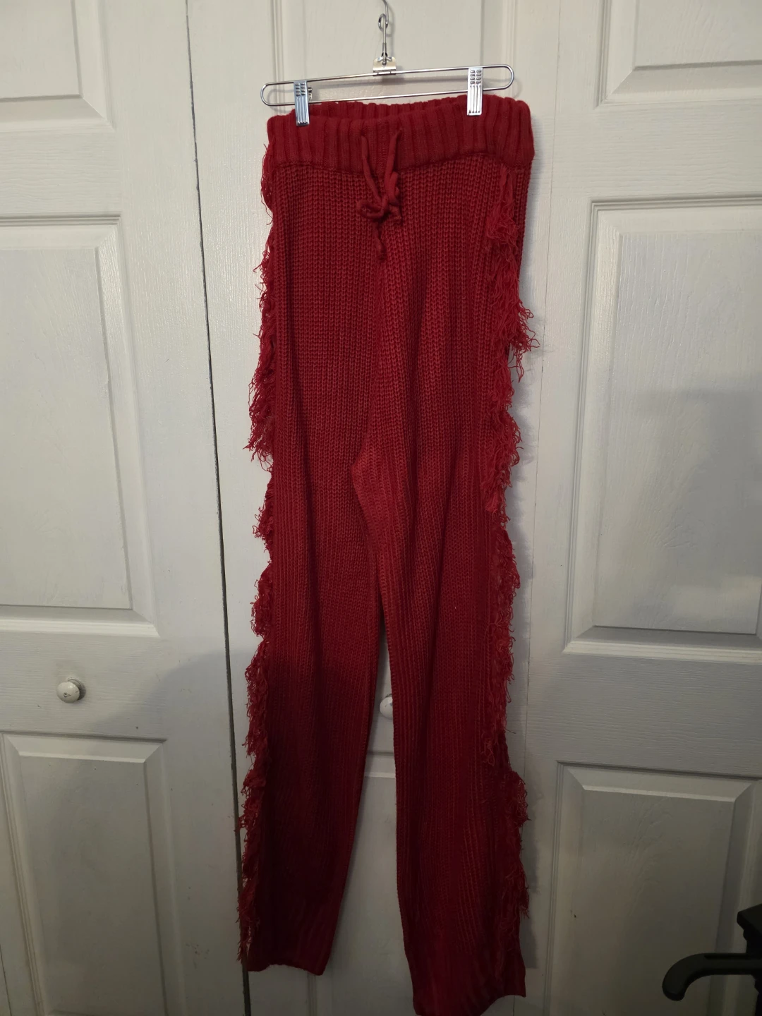 Sweater knit Fringe pants