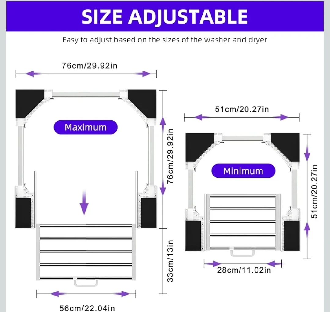 Universal Laundry Stacking Kit with Pull-Out Shelf - photo 2