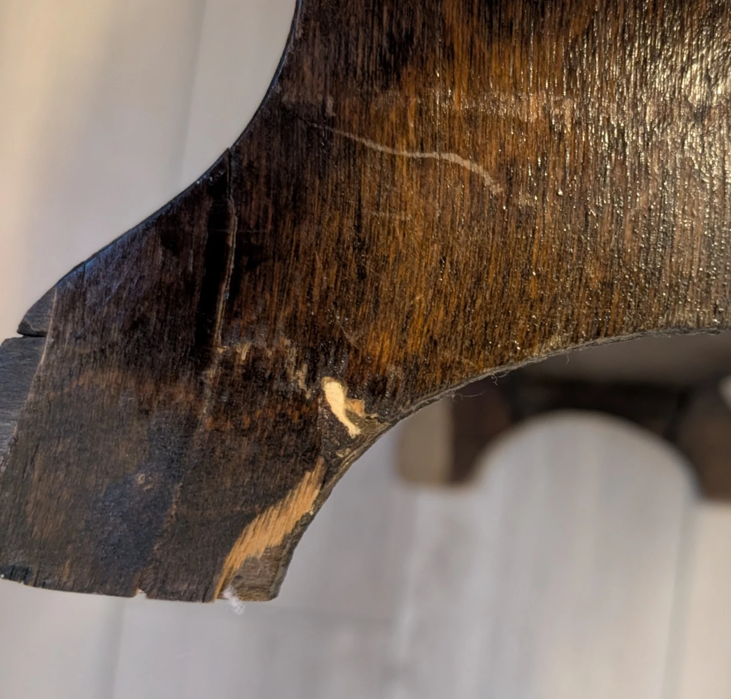 Magazine Rack vintage wood - photo 3