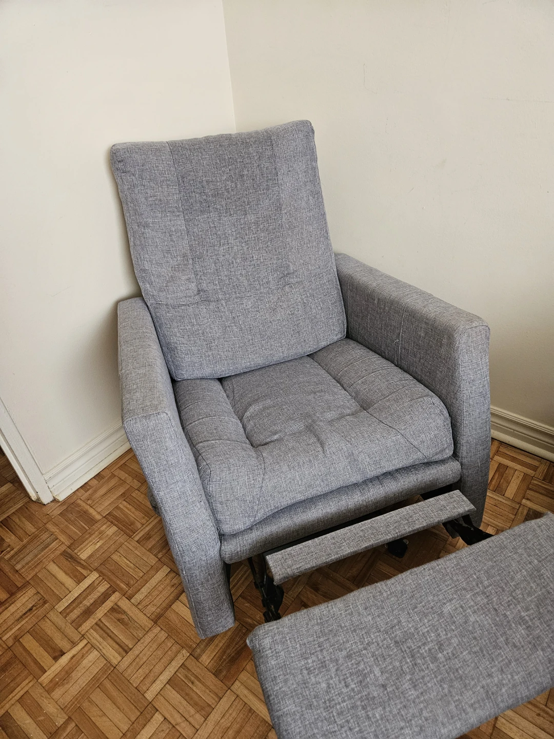 Grey Recliner Chair ( can use for nursery ) - photo 2
