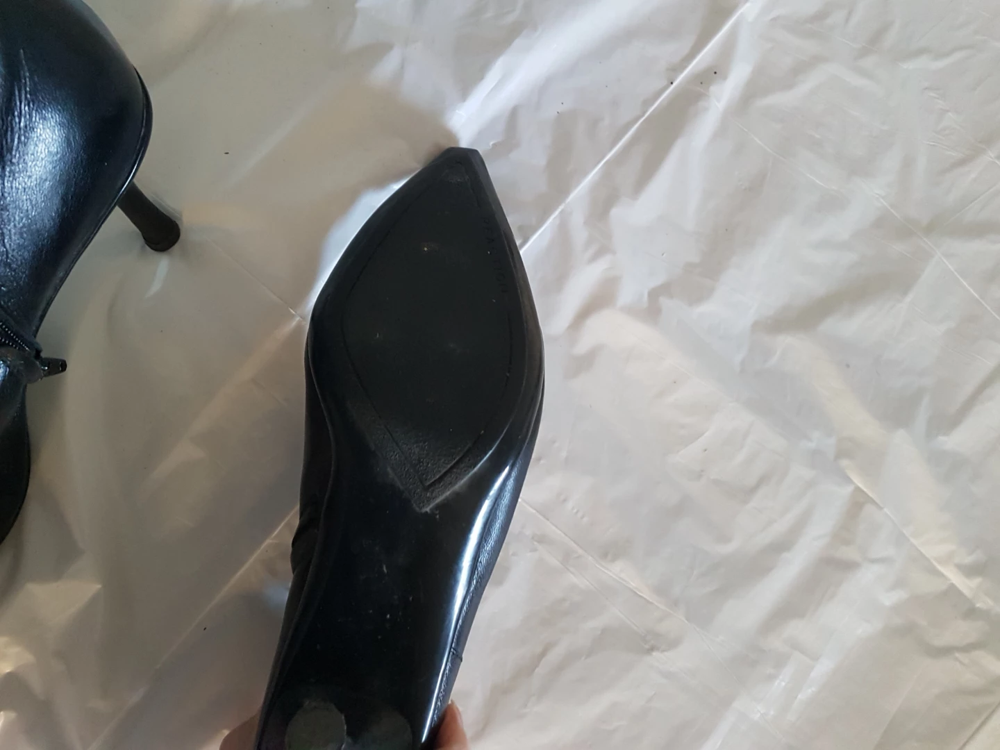 Size 10 Black Leather Ankle Boots - photo 4