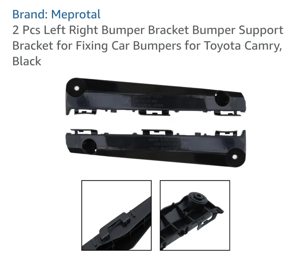 Meprotal  2 Pcs Left Right Bumper Bracket Bumper Support Bracket - photo 4